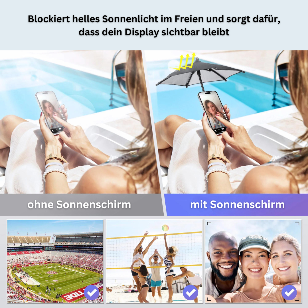 SunShield - Smartphone Sonnenschirm - ExklusiveDeals