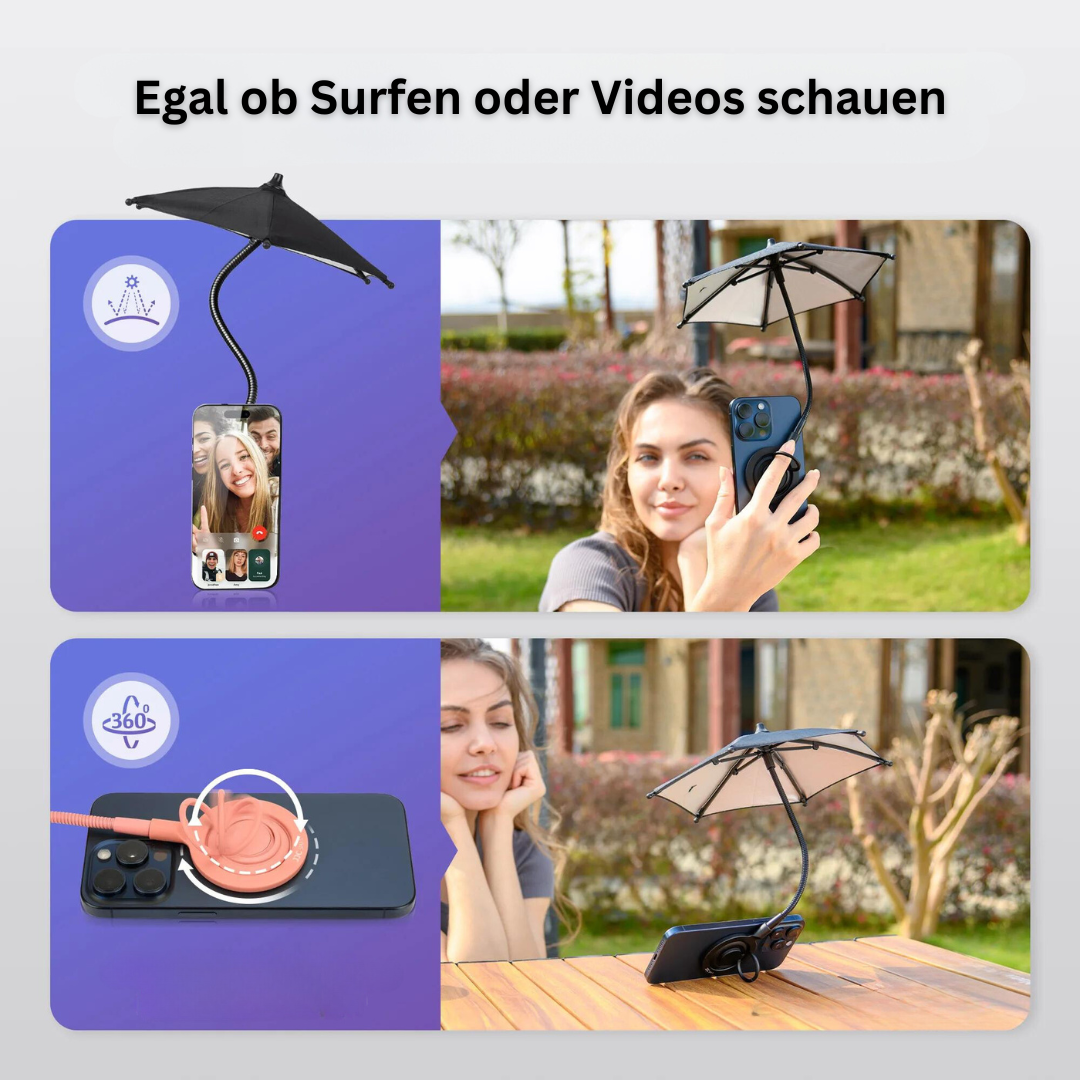 SunShield - Smartphone Sonnenschirm - ExklusiveDeals