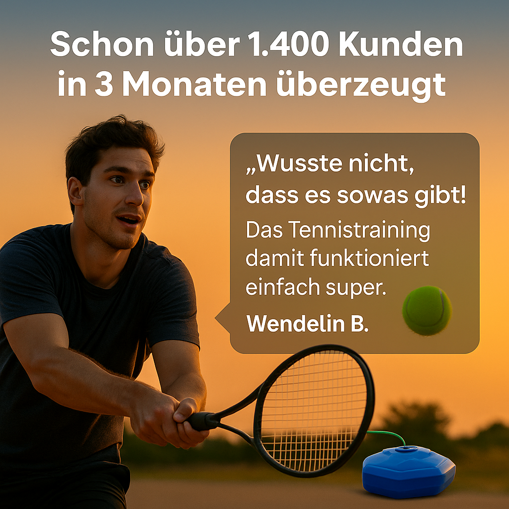 TennisBuddy – Selbsttrainingsgerät für überall