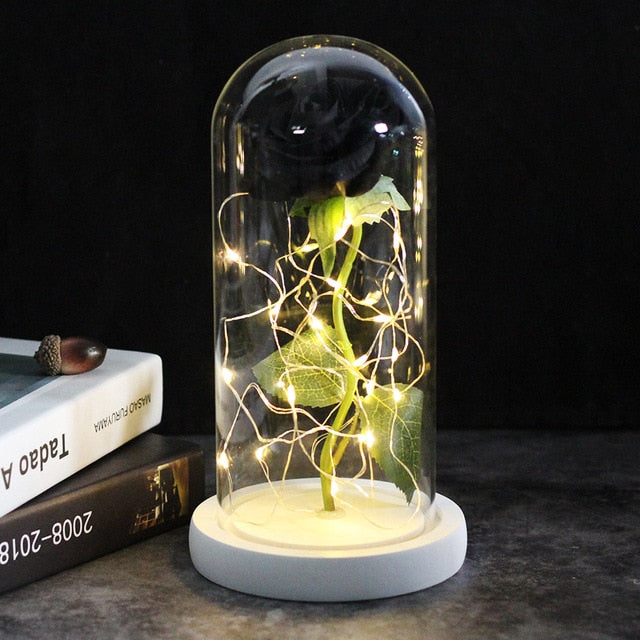 Enchanted Sparkly Rose - Weihnachtslampe LED (ohne Perlen & Figur) - ExklusiveDeals
