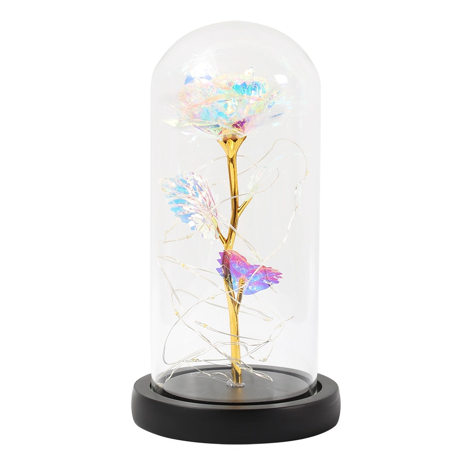Enchanted Sparkly Rose - Weihnachtslampe LED (ohne Perlen & Figur) - ExklusiveDeals