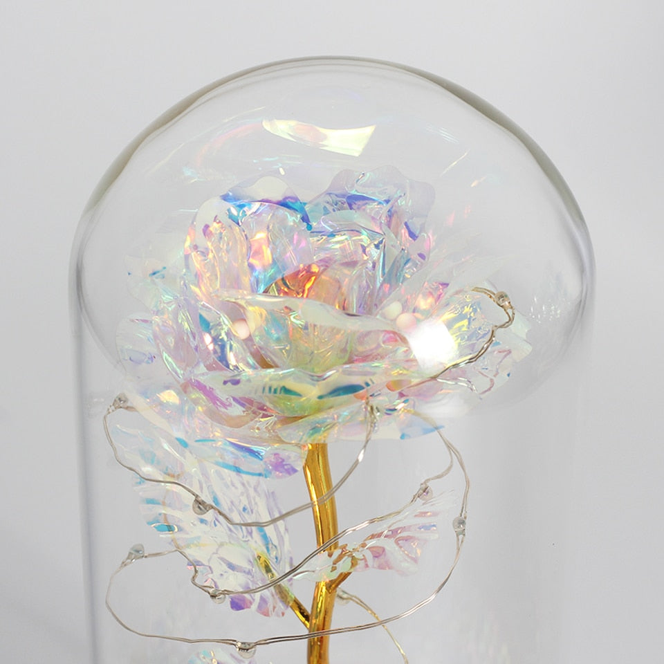 Enchanted Sparkly Rose - Weihnachtslampe LED (ohne Perlen & Figur) - ExklusiveDeals