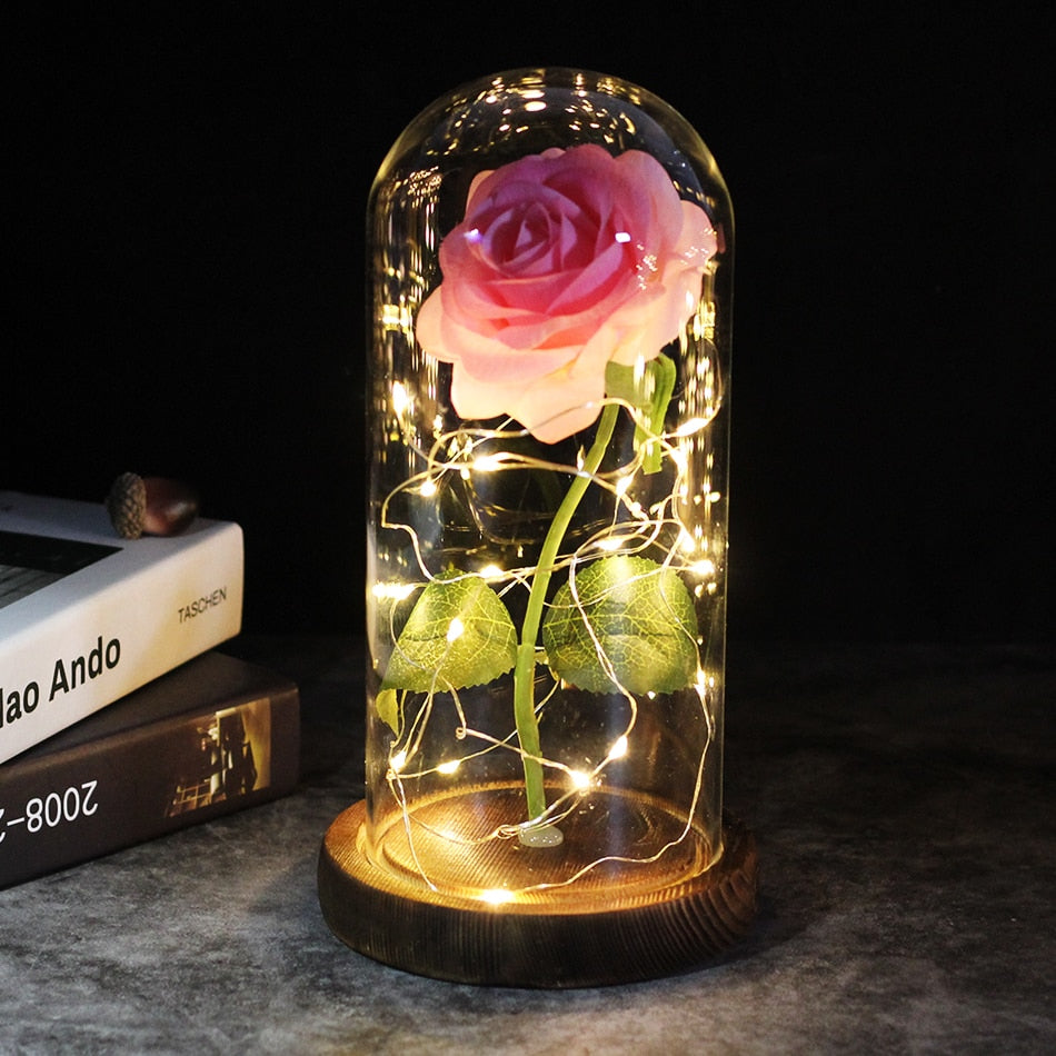 Enchanted Sparkly Rose - Weihnachtslampe LED (ohne Perlen & Figur) - ExklusiveDeals