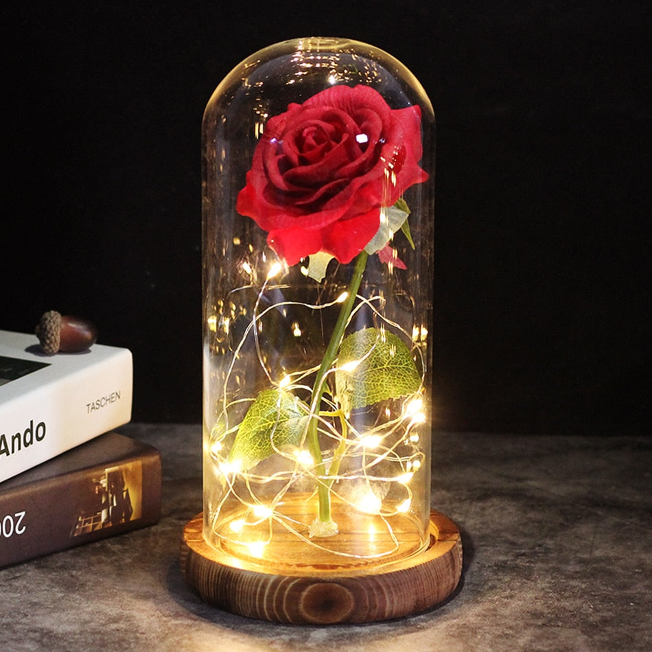 Enchanted Sparkly Rose - Weihnachtslampe LED (ohne Perlen & Figur) - ExklusiveDeals