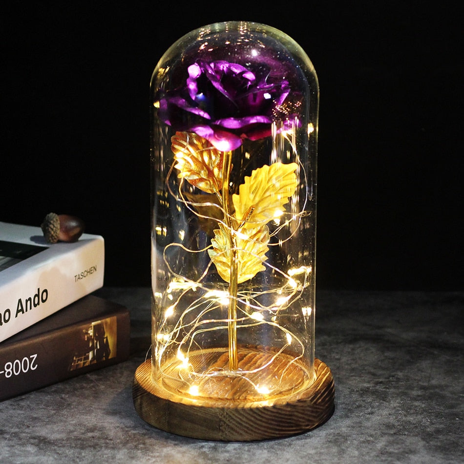 Enchanted Sparkly Rose - Weihnachtslampe LED (ohne Perlen & Figur) - ExklusiveDeals